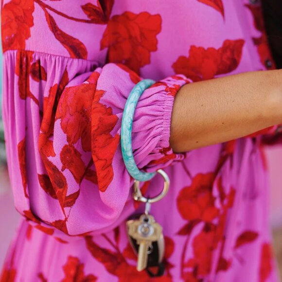 Resin Big O® Key Ring - In The Pool NWT - Picture 2 of 3